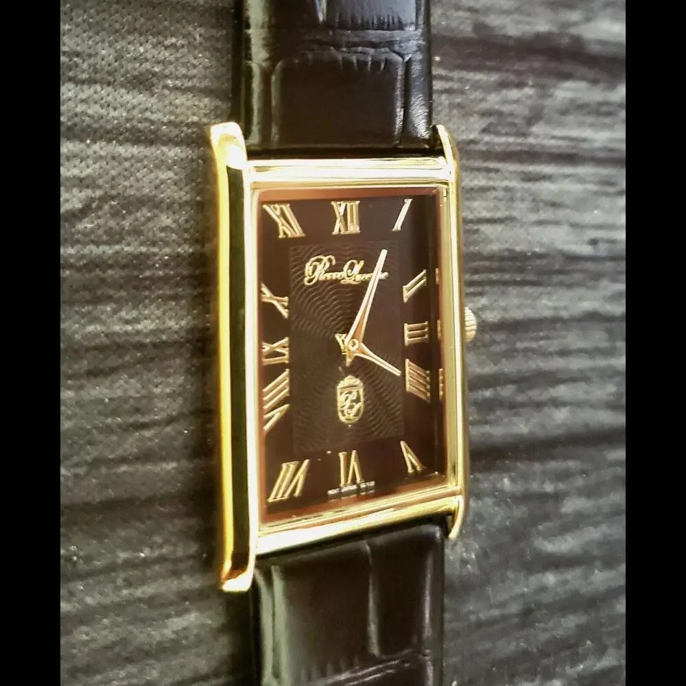 Authentic Pierre Lucerne Seiko‎ Y120 SQ Mens Tank Dress Watch